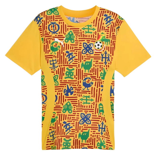 2024-2025 Ghana Pre-Match SS Jersey (Yellow) (Essien 8)-SoccerKits Hub | Buy Soccer Jerseys Online
